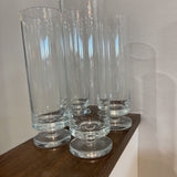 4pc Set MCM Footed Highball Tumbler Glasses ACCESSORIES 2.5Wx8H