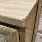 Carved Wood Front 2-Drawer NIGHTSTAND 24w16d21h