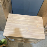 Carved Wood Front 2-Drawer NIGHTSTAND 24w16d21h