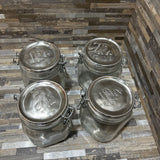 4pc Set 3/4 Fido Jars ACCESSORIES 4d5h