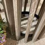 Rustic Style Mirrored Top Accent Table END/SIDE TABLE 15d18h