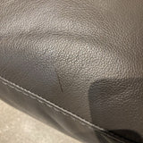 Natuzzi China Leather Armchair w/ Ottoman LOUNGE CHAIRS Gray 42w36d34h