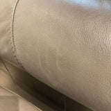 Natuzzi China Leather Armchair w/ Ottoman LOUNGE CHAIRS Gray 42w36d34h