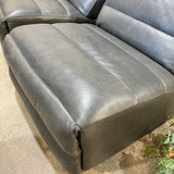 Arhaus Rowland Leather Armless Power Recliner RECLINERS Lanie Graphite 30w36d35h