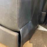 Arhaus Rowland Leather Armless Power Recliner RECLINERS Lanie Graphite 30w36d35h