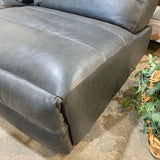 Arhaus Rowland Leather Armless Power Recliner RECLINERS Lanie Graphite 30w36d35h