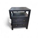 Celine 2-Drawer NIGHTSTAND Black 21w17d27h