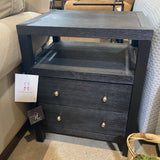 Celine 2-Drawer NIGHTSTAND Black 21w17d27h