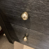 Celine 2-Drawer NIGHTSTAND Black 21w17d27h