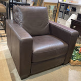 Natuzzi Leather Track Arm Recliner RECLINERS Brown 34w36d34h