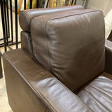 Natuzzi Leather Track Arm Recliner RECLINERS Brown 34w36d34h