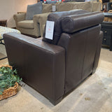 Natuzzi Leather Track Arm Recliner RECLINERS Brown 34w36d34h