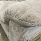 Comfy Microfiber Three-Seat SOFA Beige 84w30d34h