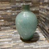 Crate & Barrel Blown Art Glass Vase ACCESSORIES Light Blue 6d11h