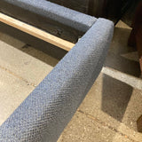 Crate & Barrel Lotus Upholstered Queen Bed BEDS Sea 68w93d41h