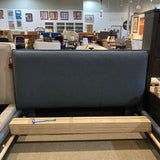 Crate & Barrel Lotus Upholstered Queen Bed BEDS Sea 68w93d41h