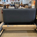 Crate & Barrel Lotus Upholstered Queen Bed BEDS Sea 68w93d41h