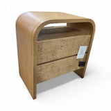 Casterly Crescent 2-Drawer NIGHTSTAND 28w18d30h