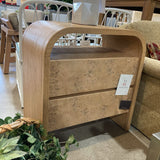 Casterly Crescent 2-Drawer NIGHTSTAND 28w18d30h