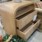 Casterly Crescent 2-Drawer NIGHTSTAND 28w18d30h