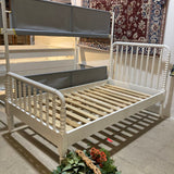 Crate & Barrel Jenny Lind Wood Spindle Kids Twin Bed BEDS White 41w79d42.5h