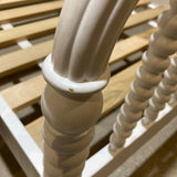 Crate & Barrel Jenny Lind Wood Spindle Kids Twin Bed BEDS White 41w79d42.5h