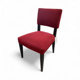 Crate & Barrel Upholstered Performance Fabric Side Chair CHAIR Red 21w21d34h