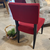 Crate & Barrel Upholstered Performance Fabric Side Chair CHAIR Red 21w21d34h