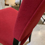 Crate & Barrel Upholstered Performance Fabric Side Chair CHAIR Red 21w21d34h