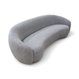 Foyzul Rolled Arm Boucle SOFA Gray 89.5w38d28h