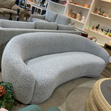 Foyzul Rolled Arm Boucle SOFA Gray 89.5w38d28h