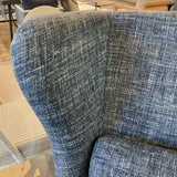 Jonathan Louis Fabric Wingback CHAIR Blue 28w28d42h