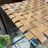 Howard Elliott Collection Woven Leather Bar Height BAR/COUNTER STOOL 18w18d40h