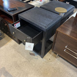 Celine 1-Drawer NIGHTSTAND Black 21w17d27h