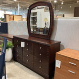 Davis Int'l Solid Wood Contemporary 12-Drawer w/ Mirror DRESSERS/CHESTS 64w18d78h