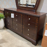 Davis Int'l Solid Wood Contemporary 12-Drawer w/ Mirror DRESSERS/CHESTS 64w18d78h