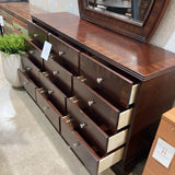 Davis Int'l Solid Wood Contemporary 12-Drawer w/ Mirror DRESSERS/CHESTS 64w18d78h