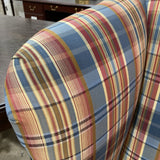 Fine Custom Fireside Plaid Wingback CHAIR 35w26d43h