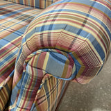 Fine Custom Fireside Plaid Wingback CHAIR 35w26d43h