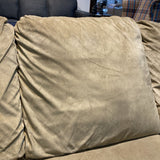 3-Seat Soft Microfiber SOFA Tan 90Wx42Dx34H