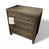 Celine 3-Drawer NIGHTSTAND Black 25w16d27h