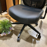 HNI Workplace Ergonomic High Back w/ Headrest & Leather Seat OFFICE CHAIRS Black 28w20d50h