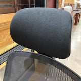 HNI Workplace Ergonomic High Back w/ Headrest & Leather Seat OFFICE CHAIRS Black 28w20d50h