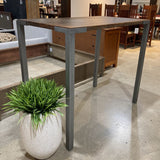 CB2 Stilt Industrial High Top DINING TABLE 48w28d42h