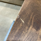 CB2 Stilt Industrial High Top DINING TABLE 48w28d42h