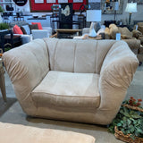 American Signature Oversized Flared Cube Microfiber CHAIR 57Wx42Dx34H