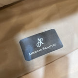 American Signature Oversized Flared Cube Microfiber CHAIR 57Wx42Dx34H