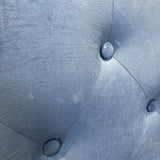 Performance Velvet Futon SOFA Royal Blue 24Wx34Dx33H