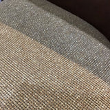 Thomasville Sorrento Single Seat Leather & Wood Frame w/ Ottoman & Pillows SOFA 90Wx36Dx40H