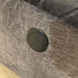 Microfiber 3-Seat Manual Reclining SOFA Blue 84Wx38Dx41H